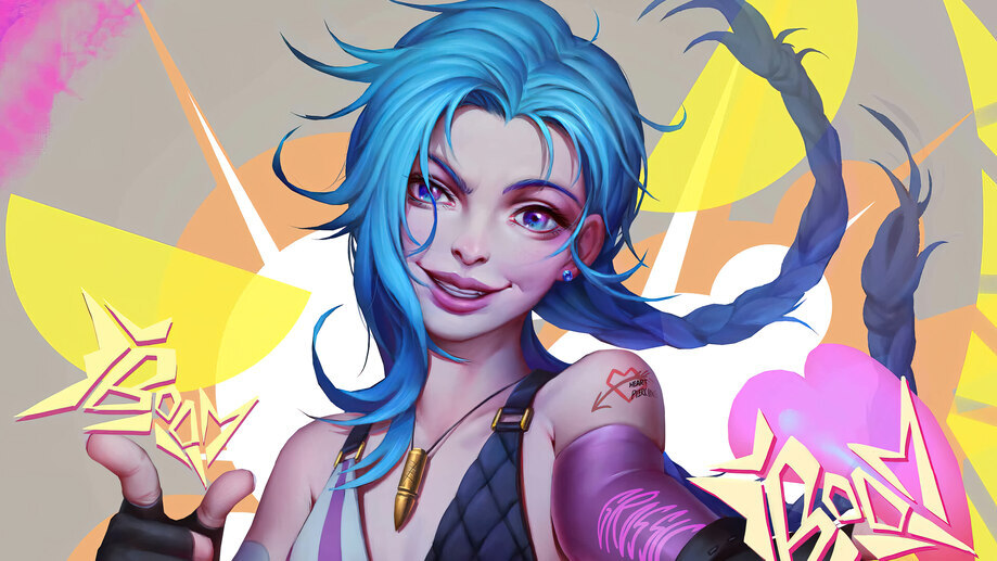 Jinx LoL Art 4K #9421e Wallpaper PC Desktop