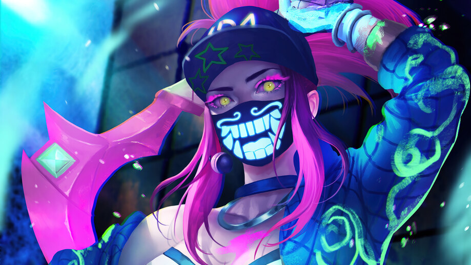 1280x2120 Akali League Of Legends Art 4k iPhone 6+ HD 4k