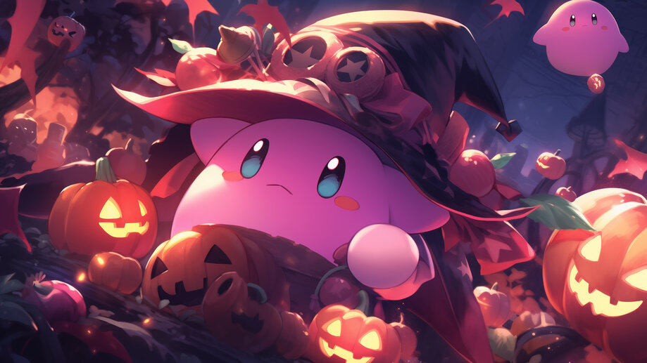 New Patreon Kirby Wallpaper for the spooky season! Full HD version