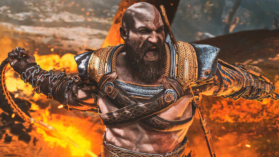 Kratos God of War Game 4K #7671h Wallpaper PC Desktop