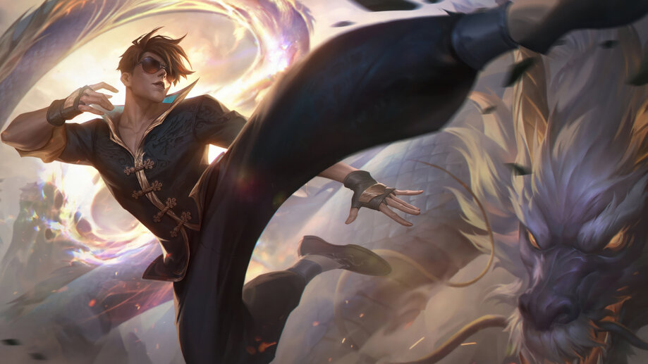 Lee Sin Dragon Fist Black 4K 8K #3420i Wallpaper PC Desktop