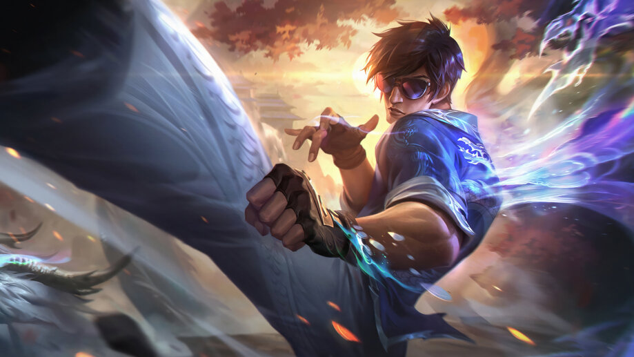 Lee Sin Dragon Fist Blue 4K 8K #3430i Wallpaper PC Desktop