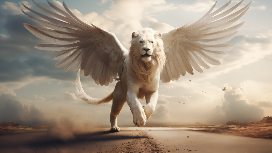 Lion Wings Fantasy 4K #2191n Wallpaper PC Desktop