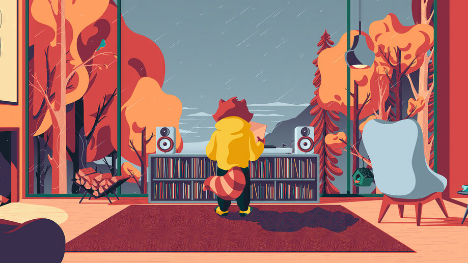 Lofi Raccoon Digital Art 4K #4480h Wallpaper PC Desktop