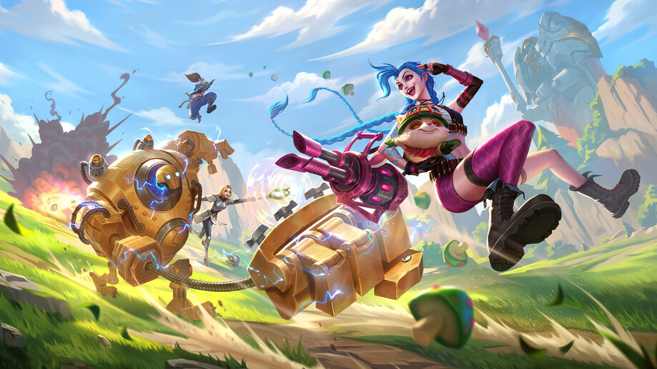 LoL Jinx Teemo Blitzcrank Yasuo 4K #1551e Wallpaper PC Desktop