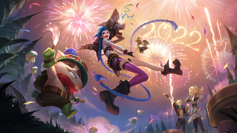 LoL Wild Rift Jinx Master Yi Blitzcrank Annie Garen Wallpaper