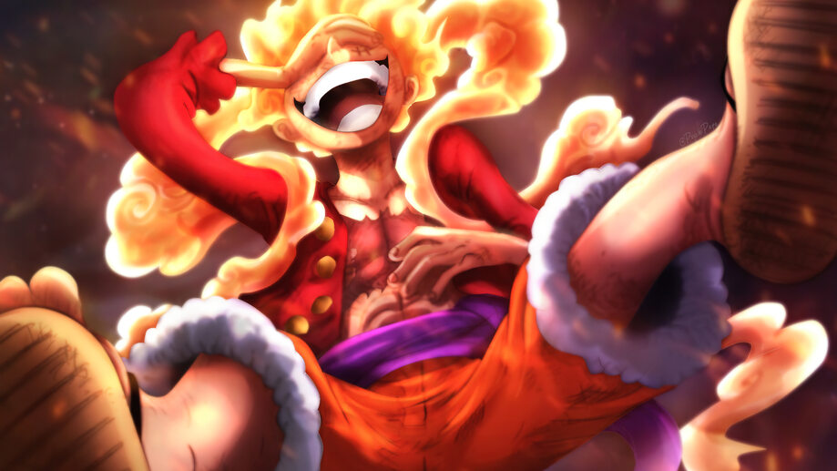 Luffy Sun God Nika (Gear 5) One Piece 4K Wallpaper iPhone HD Phone #3981g