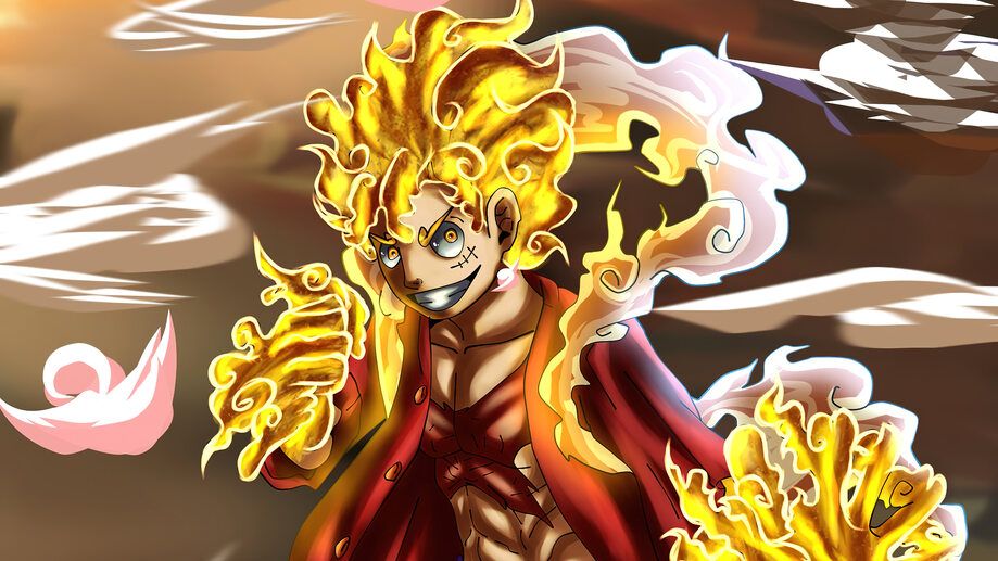 Sun God Nika Gear 5 PNG, Luffy Gear 5 PNG