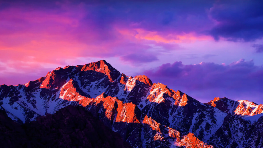 macOS Sierra Mountain Snow 4K #4450f Wallpaper iPhone Phone