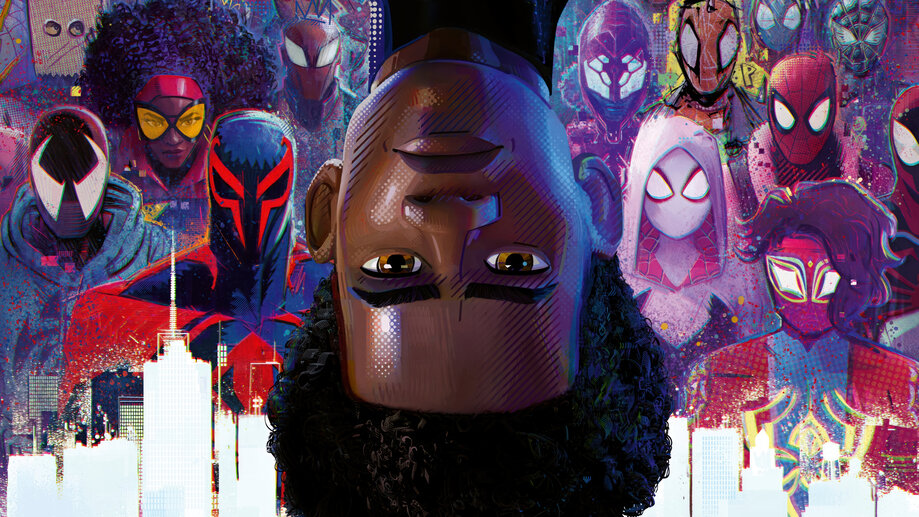 Miles Morales Spider-Man Across 4K #6741j Wallpaper iPhone Phone