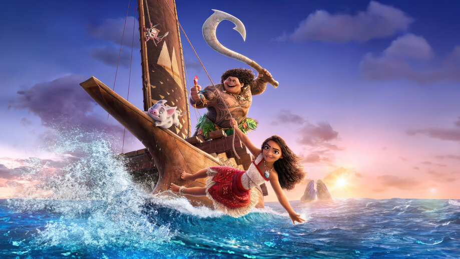 Moana 2 Movie Maui and Moana 4K #4622a Wallpaper PC Desktop