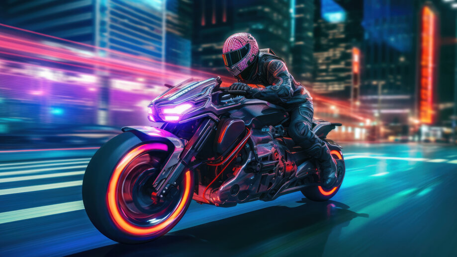 Cyberpunk 2077 Motorcycle 4K Wallpaper iPhone HD Phone #101l