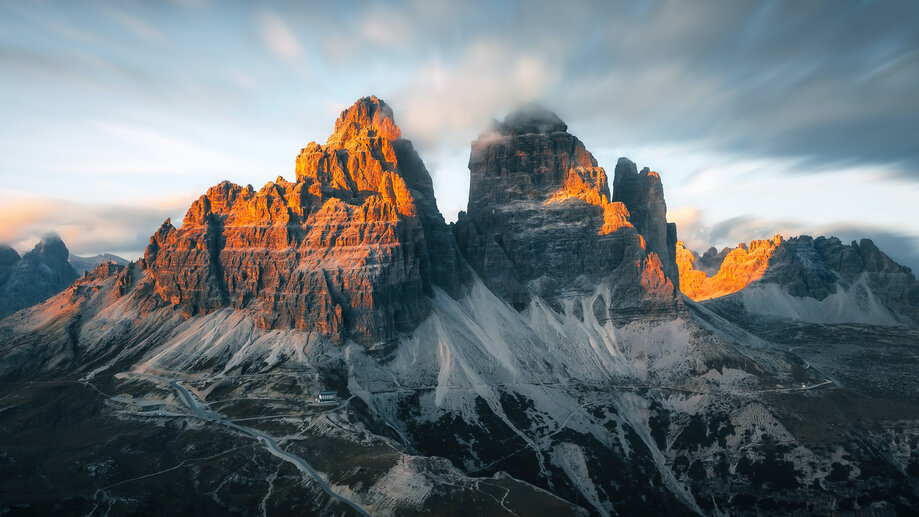 Mountains Scenery Tre Cime di 4K #8130g Wallpaper PC Desktop