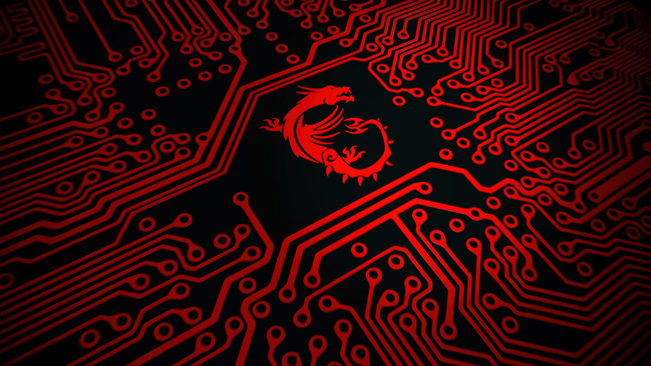 MSi Logo Circuit Backgroun 4K #1011i Wallpaper PC Desktop