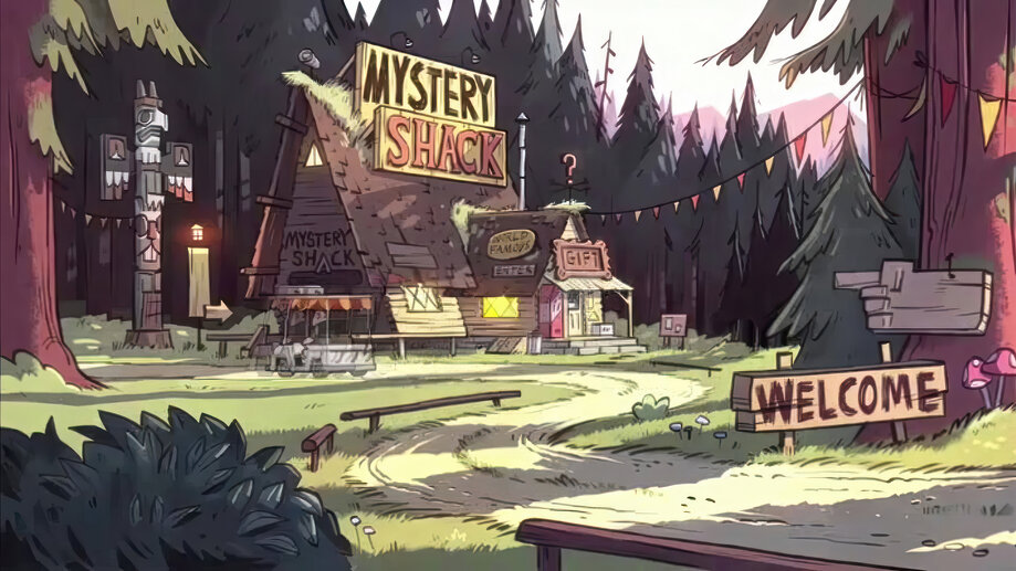 Mystery Shack Gravity Falls 4K #4512a Wallpaper PC Desktop