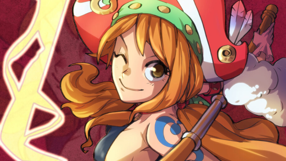 Nami One Piece Red 4K #9581h Wallpaper PC Desktop