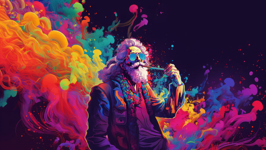 Old Man Moustache Smoking 4K #9360i Wallpaper iPhone Phone