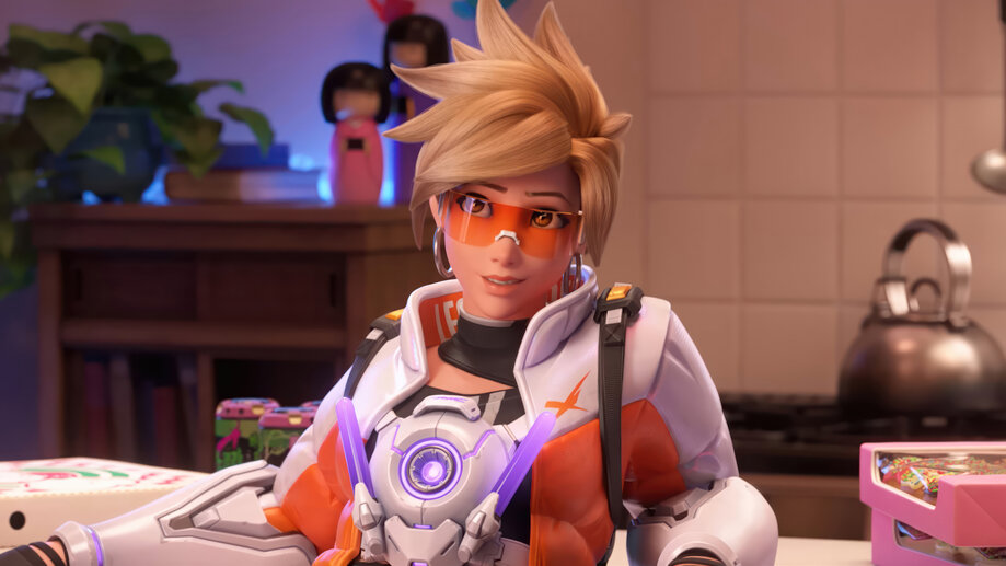 Overwatch 4k Tracer Pouty Lips Wallpaper