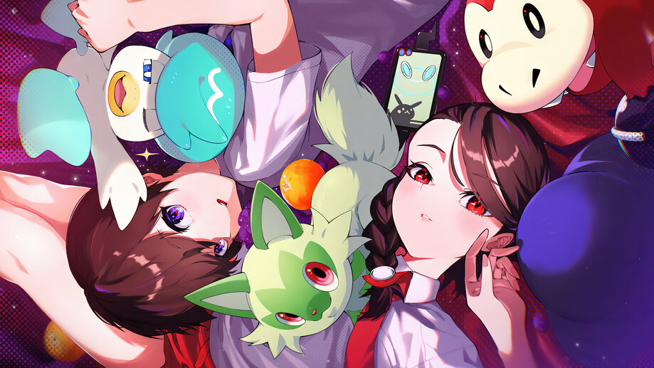 Pokemon Scarlet Violet Characters 4K Wallpaper iPhone HD Phone #5101j