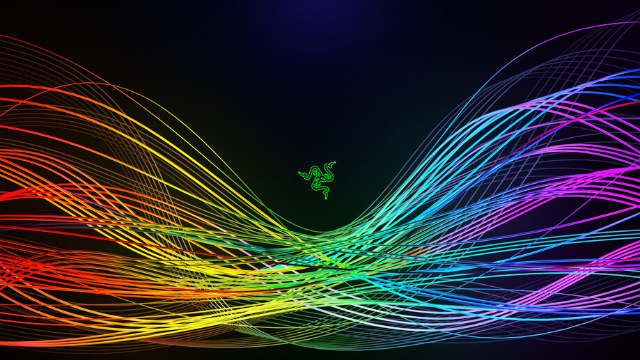 Razer Logo Spectrum Waves 4K #6660e Wallpaper PC Desktop