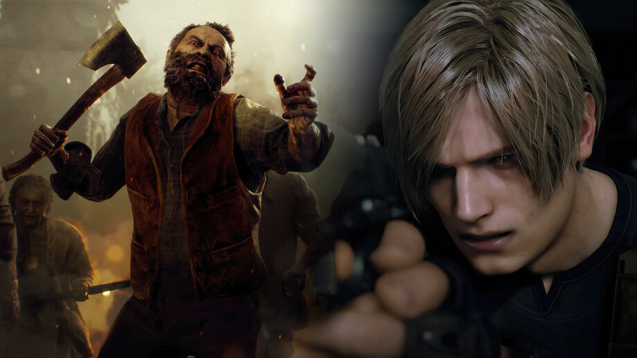 Resident Evil 4 Remake Game Leon Ashley 4K Wallpaper iPhone HD