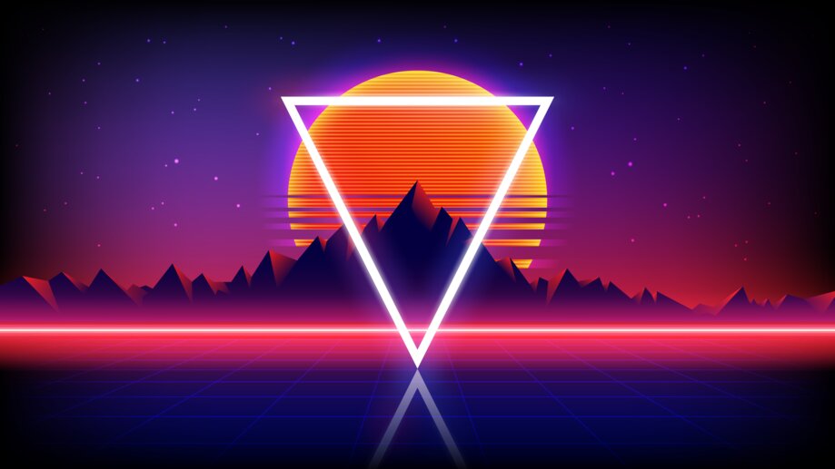 Retrowave Synthwave Abstract 4K 8K #6101k Wallpaper iPhone Phone