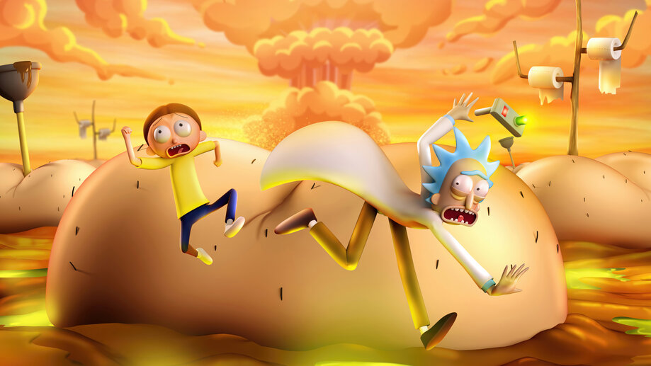 Rick and Morty 4K 8K #3812a Wallpaper iPhone Phone