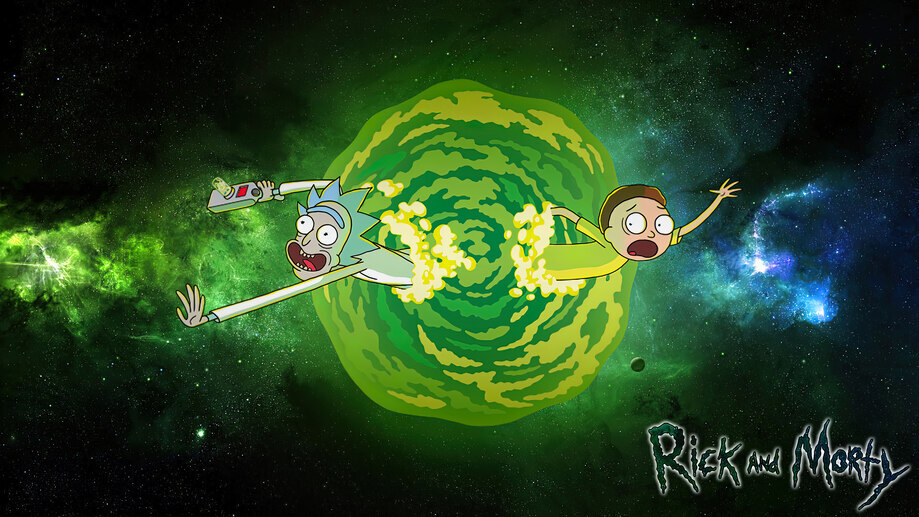 Rick and Morty Portal Gun Wallpaper iPhone Phone 4K #9250e