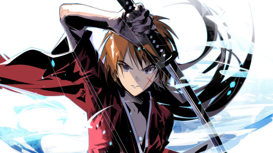 Kenshin Himura, protagonist, artwork, manga, Rurouni Kenshin, HD wallpaper
