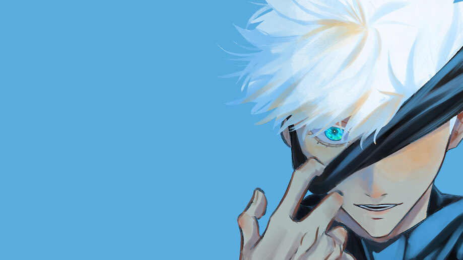 Wallpaper Satoru Gojo, Blue Eyes, Jujutsu Kaisen