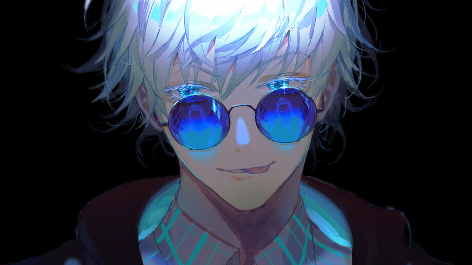 An Anime Boy With Glasses Background, Cool Pfp Pictures, Cool Powerpoint,  Cool Background Image And Wallpaper for Free Download