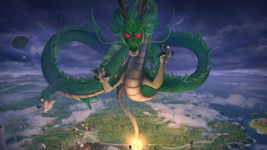 Shenron Dragon Ball X Fornite iPhone Phone 4K Wallpaper #9260g