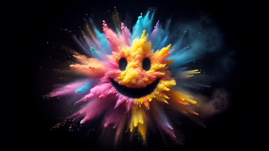 Smiley Face Emoji Colorful 4K #6360j Wallpaper iPhone Phone