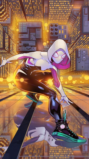 Spider-Gwen Marvel Superhero 4K #600h Wallpaper PC Desktop