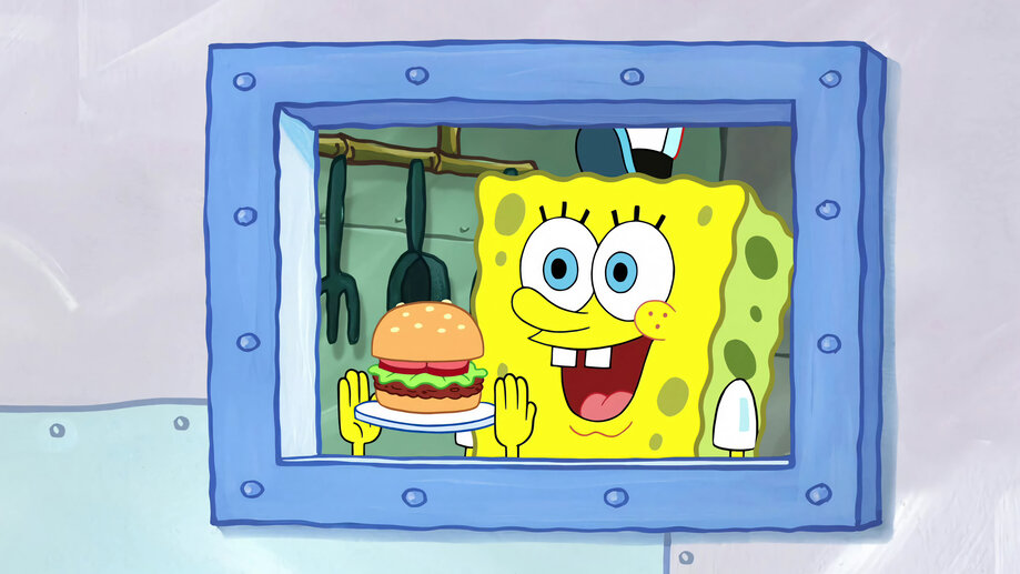 SpongeBob Krusty Krab Burger 4K #8310i Wallpaper iPhone Phone