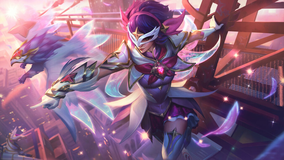 Star Guardian Akali Skin Splash Art Wallpaper 8K #7471h