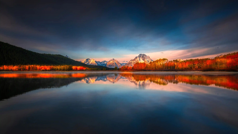 Sunrise Mount Moran National 4K 8K #4480f Wallpaper PC Desktop