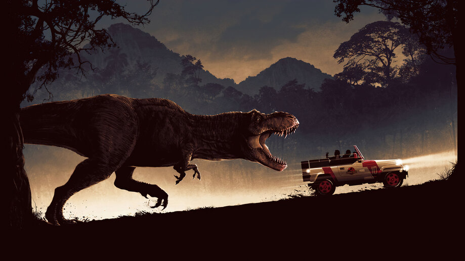 Download Mesmerizing 4k Resolution Display Of Jurassic Park Wallpaper