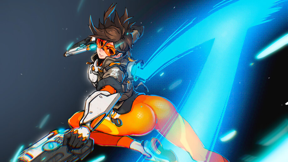 Tracer Overwatch Game Art 4K Wallpaper iPhone HD Phone #2170h