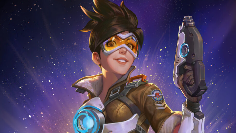 Tracer Overwatch Game Art 4K #2280h Wallpaper PC Desktop