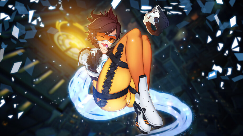 Tracer Overwatch 2 Game Art iPhone Phone 4K Wallpaper #3270h