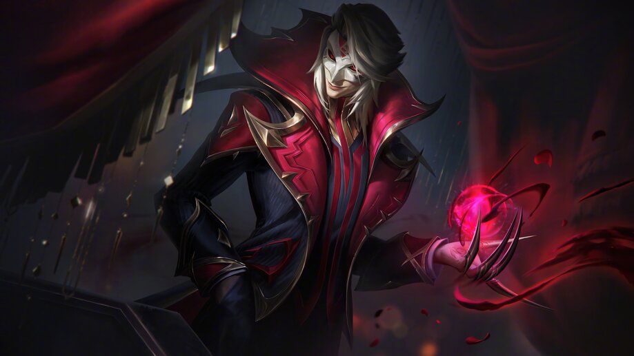 A Vladimir Black Rose Skin Lol Splash Art K Wallpaper Pc Desktop