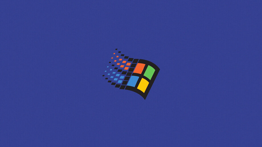 windows logo wallpaper blue