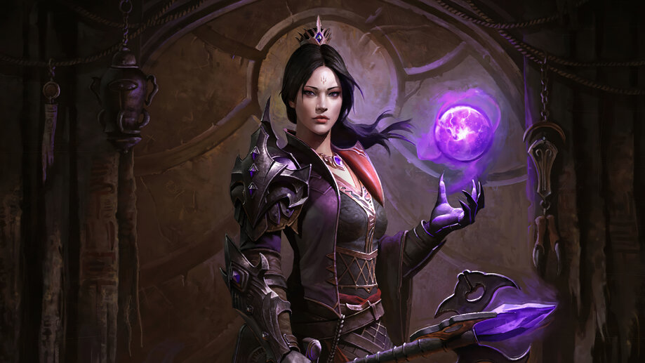 Wizard Female Diablo Immortal 4K #4751h Wallpaper iPhone Phone