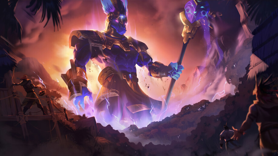 Worldbreaker Nasus LoL Runeterra 4K #271f Wallpaper PC Desktop