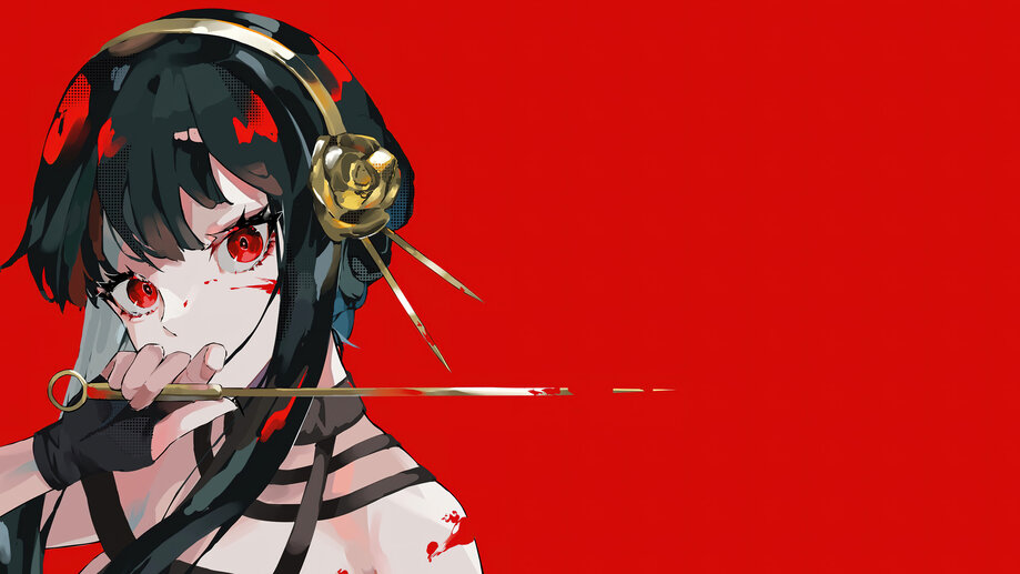 Red Eyes Black Hair Yor Forger Anime Girl HD Spy x Family Wallpapers, HD  Wallpapers