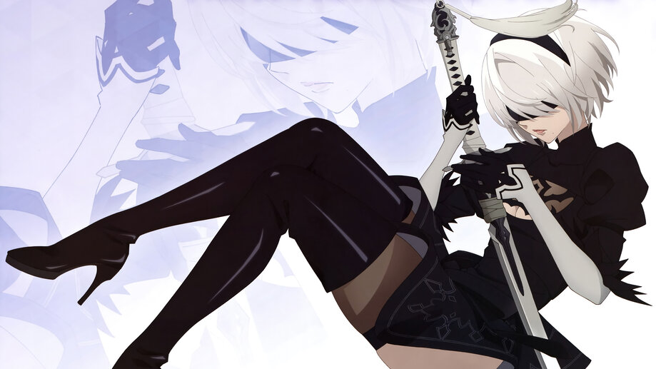 YoRHA 2B NieR Automata Anime 4K 8K #2710i Wallpaper PC Desktop